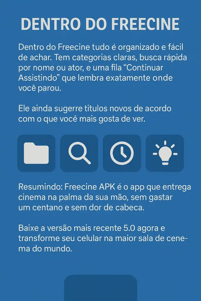 dentro do freecine apk