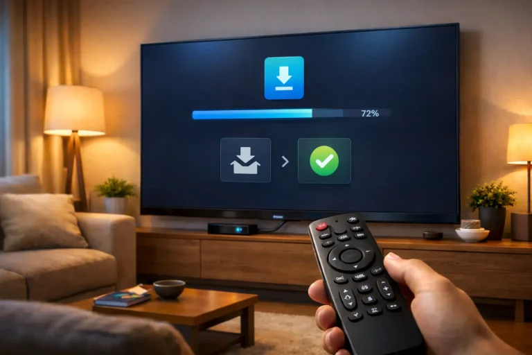 Atualização direta pela TV Box